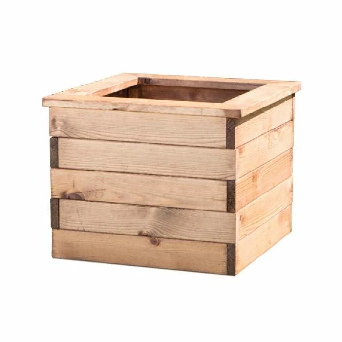Charles Taylor 47cm Redwood Square Planter 3 Charles Taylor 47cm Redwood Square Planter