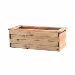 82cm Redwood Trough Planter by Charles Taylor