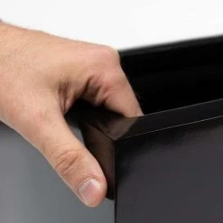 70cm Zinc Galvanised Black Trough Planter - By Primrose™ 12 70cm Zinc Galvanised Black Trough Planter - By Primrose™ -Planters Outlet Store PP0005L add image 4 a16f