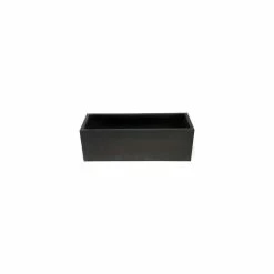 100cm Zinc Galvanised Black Trough Planter - By Primrose™ -Planters Outlet Store PP0005XL add image 1 4d52