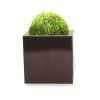 50cm Zinc Galvanised Mocha Brown Cube Planter - By Primrose™ 1 50cm Zinc Galvanised Mocha Brown Cube Planter - By Primrose™ -Planters Outlet Store PP0041X main image 3217