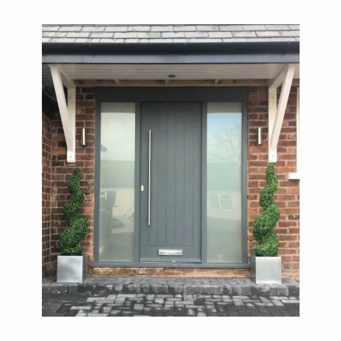 60cm Silver Zinc Galvanised Cube Planters - By Primrose™ 4 60cm Silver Zinc Galvanised Cube Planters - By Primrose™ - Image 2