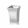 H49cm Zinc Galvanised Silver Flared Square Planter - By Primrose™ 2 H49cm Zinc Galvanised Silver Flared Square Planter - By Primrose™ -Planters Outlet Store PP0250M main image 9f25