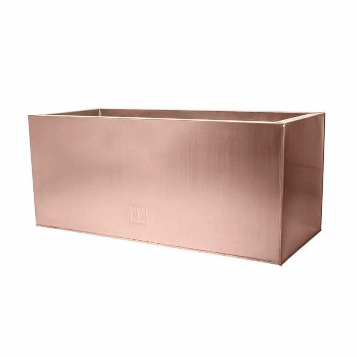 64cm Zinc Galvanised Trough Planter in a Copper Finish by Primrose™ 3 64cm Zinc Galvanised Trough Planter in a Copper Finish by Primrose™