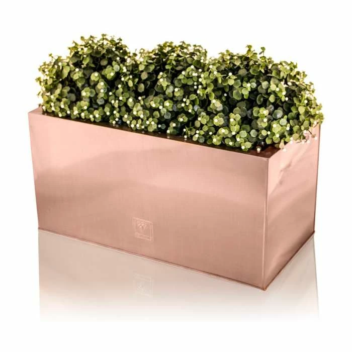 70cm Zinc Galvanised Trough Planter in a Copper Finish by Primrose™ 6 70cm Zinc Galvanised Trough Planter in a Copper Finish by Primrose™ - Image 4