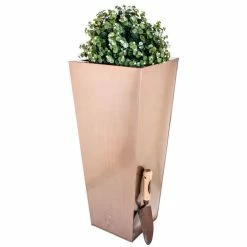 H70cm Zinc Galvanised Flared Square Planter in a Copper Finish by Primrose™ 11 H70cm Zinc Galvanised Flared Square Planter in a Copper Finish by Primrose™ -Planters Outlet Store PP0262M add image 2 47df