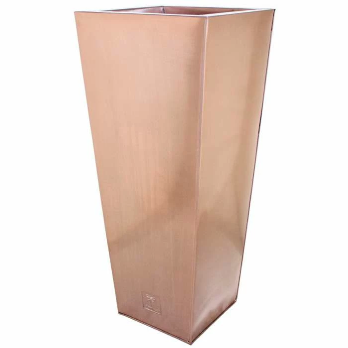H70cm Zinc Galvanised Flared Square Planter in a Copper Finish by Primrose™ 3 H70cm Zinc Galvanised Flared Square Planter in a Copper Finish by Primrose™