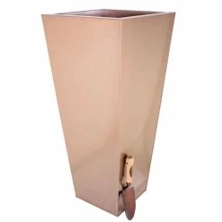 H116cm Zinc Galvanised Flared Square Planter in a Copper Finish by Primrose™ -Planters Outlet Store PP0262XL add image 2 44ce