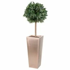 H116cm Zinc Galvanised Flared Square Planter in a Copper Finish by Primrose™ -Planters Outlet Store PP0262XL add image 3 d3a9
