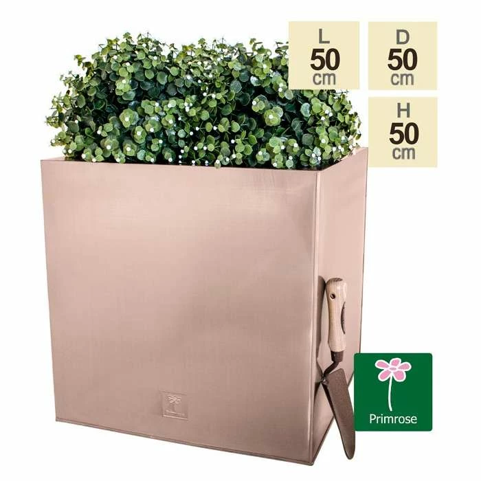 50cm Zinc Galvanised Cube Planter in a Copper Finish by Primrose™ 3 50cm Zinc Galvanised Cube Planter in a Copper Finish by Primrose™