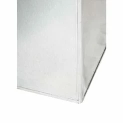 H50cm Zinc Galvanised Tall Cube Planters in Silver - By Primrose™ -Planters Outlet Store PP0341S add image 1 49fa