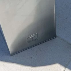 H50cm Zinc Galvanised Tall Cube Planters in Silver - By Primrose™ -Planters Outlet Store PP0341S add image 4 1e68