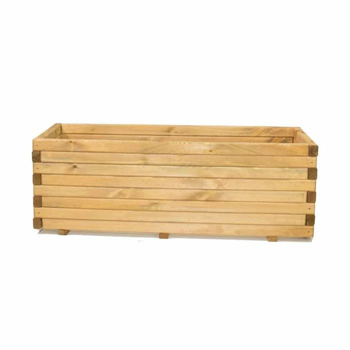 1.1m Pine Raised Trough Planter 9 1.1m Pine Raised Trough Planter - Image 7