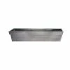 80cm Zinc Edge Silver Trough Planters - By Primrose™ 1 80cm Zinc Edge Silver Trough Planters - By Primrose™ -Planters Outlet Store PP0441L rollover image 205e