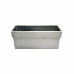 40cm Zinc Edge Silver Trough Planters - By Primrose™ 9 40cm Zinc Edge Silver Trough Planters - By Primrose™ -Planters Outlet Store PP0441S add image 1 c817