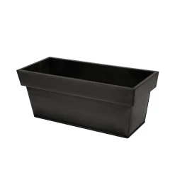 80cm Zinc Edge Pewter Trough Planter - By Primrose™ -Planters Outlet Store PP0442L feed image 063c