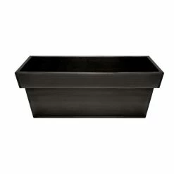 60cm Zinc Edge Pewter Trough Planters - By Primrose™ -Planters Outlet Store PP0442M add image 2 326c