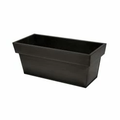 40cm Zinc Small Pewter Edge Trough Planter - By Primrose™