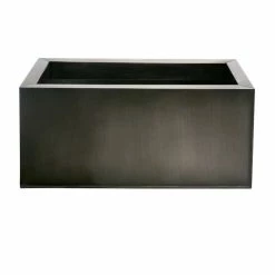 1m Zinc Galvanised Pewter Trough Planters - By Primrose™ 7 1m Zinc Galvanised Pewter Trough Planters - By Primrose™ -Planters Outlet Store PP0443XL add image 1 c4af