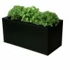 50cm Zinc Black Planter - By Primrose™ -Planters Outlet Store PP0444 main image 3ede