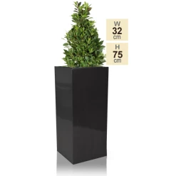 H75cm Zinc Galvanised Tall Platinum Cube Planter - By Primrose™ 7 H75cm Zinc Galvanised Tall Platinum Cube Planter - By Primrose™ -Planters Outlet Store PP0500M main image 9eac