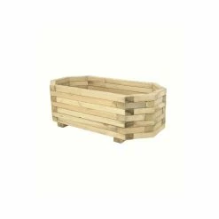 1m Timber Wood Richmond Octagonal Planter