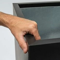 100cm Zinc Galvanised Black Trough 13 100cm Zinc Galvanised Black Trough -Planters Outlet Store PP10701 add image 5 5a1a