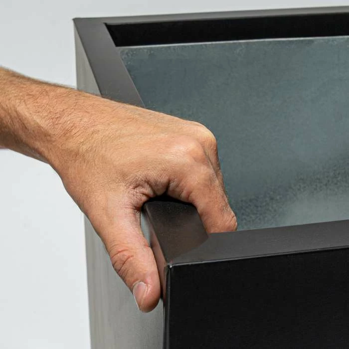 100cm Zinc Galvanised Black Trough 7 100cm Zinc Galvanised Black Trough - Image 5