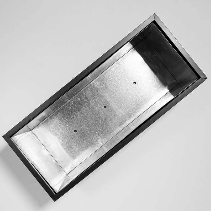 120cm Zinc Galvanised Black Trough 4 120cm Zinc Galvanised Black Trough - Image 2