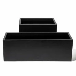 75cm Zinc Galvanised Black Trough -Planters Outlet Store PP10703 add image 5 cb84