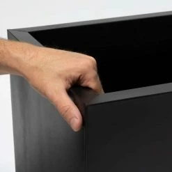 120cm Zinc Galvanised Black Trough 11 120cm Zinc Galvanised Black Trough -Planters Outlet Store PP10704 add image 3 3874