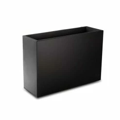 95cm Zinc Tall Trough Planter with Insert - By Primrose™