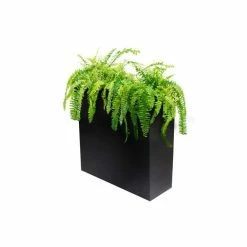 89cm Black Zinc Tall Trough Planter with Insert - By Primrose™ -Planters Outlet Store PP1772M add image 2 5a6b
