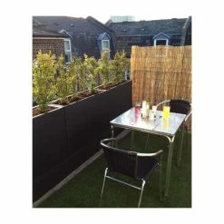 89cm Black Zinc Tall Trough Planter with Insert - By Primrose™ -Planters Outlet Store PP1772M add image 4 5695