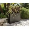 89cm Black Zinc Tall Trough Planter with Insert - By Primrose™ -Planters Outlet Store PP1772M main image f320