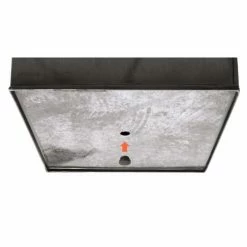 H55cm Black Square Flared Planter - By Primrose™ -Planters Outlet Store PP1841L add image 2 9b19