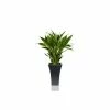 H31cm Black Square Flared Planter - By Primrose™ 2 H31cm Black Square Flared Planter - By Primrose™ -Planters Outlet Store PP1841S1 rollover image 991c