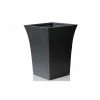 H44cm Black Square Flared Planter - By Primrose™ -Planters Outlet Store PP1841S3 main image f6a0