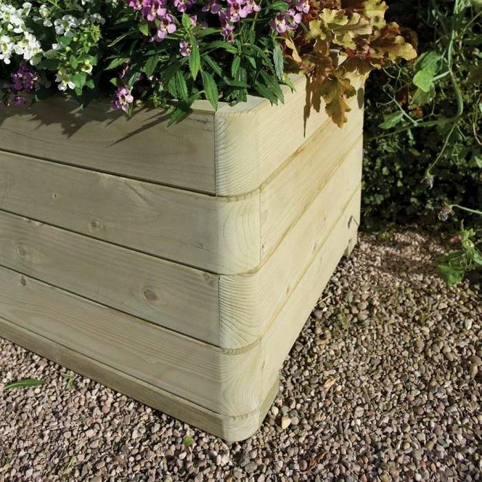 W1m (3ft 3in) Wooden Rectangular Marberry Planter by Rowlinson® 8 W1m (3ft 3in) Wooden Rectangular Marberry Planter by Rowlinson® - Image 6