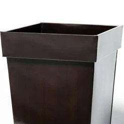 H80cm Mocha Brown Zinc Tall Flared Square Planter - By Primrose™ 11 H80cm Mocha Brown Zinc Tall Flared Square Planter - By Primrose™ -Planters Outlet Store PP1891L add image 3 5d0d