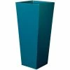 H70cm Zinc Galvanised Teal Flared Square Planter - By Primrose™ 1 H70cm Zinc Galvanised Teal Flared Square Planter - By Primrose™ -Planters Outlet Store PP2640M rollover image e726