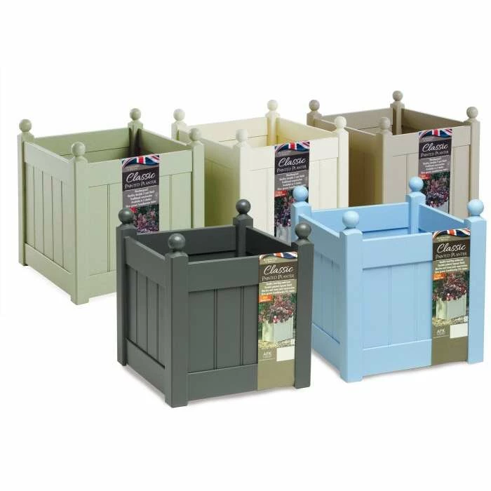 46cm Timber Heritage Sage Green Classic Planter 4 46cm Timber Heritage Sage Green Classic Planter - Image 2