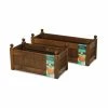 66cm Timber Chestnut Stain Classic Trough Planter 1 66cm Timber Chestnut Stain Classic Trough Planter -Planters Outlet Store PP2743 main image 7bb0