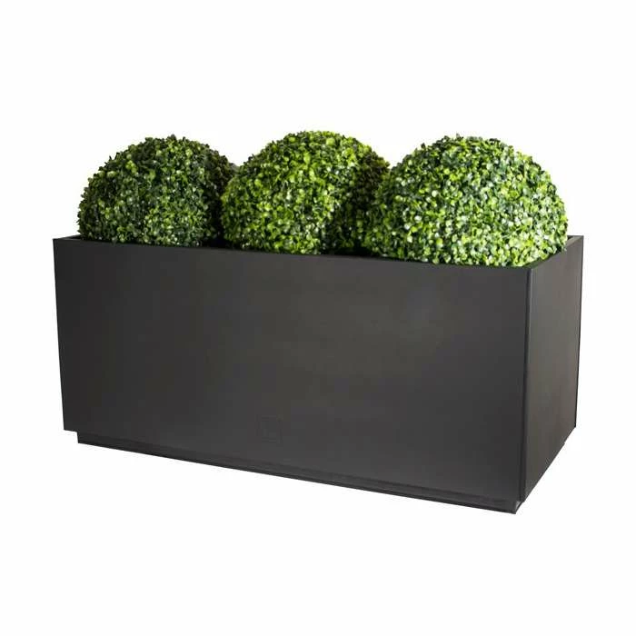 100cm Zinc Galvanised Kick-Bottom Trough Planter in Copper by Primrose™ 3 100cm Zinc Galvanised Kick-Bottom Trough Planter in Copper by Primrose™