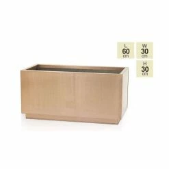 60cm Zinc Galvanised Kick-Bottom Trough Planter in Copper by Primrose™ 7 60cm Zinc Galvanised Kick-Bottom Trough Planter in Copper by Primrose™ -Planters Outlet Store PP2827S main image 522f