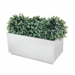 60cm Zinc Galvanised Kick-Bottom Trough Planter in Silver by Primrose™ -Planters Outlet Store PP3007S add image 4 40b1
