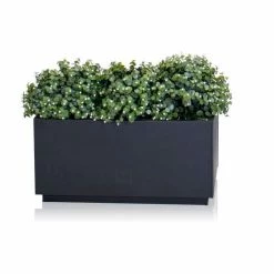 60cm Zinc Galvanised Kick-Bottom Trough Planter in Platinum by Primrose™ -Planters Outlet Store PP3008S feed image 794d
