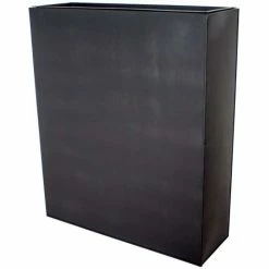 H90cm Black Zinc Tall Trough Planter with Insert - By Primrose™ -Planters Outlet Store PP3009 add image 4 0d88