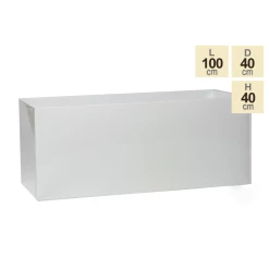 100cm Trough Zinc White Gloss Dipped Galvanised Planter 11 100cm Trough Zinc White Gloss Dipped Galvanised Planter -Planters Outlet Store PP40756 main image 373a