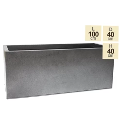 100cm Trough Zinc Silver & Black Textured Dipped Galvanised Planter 11 100cm Trough Zinc Silver & Black Textured Dipped Galvanised Planter -Planters Outlet Store PP40757 main image 134a